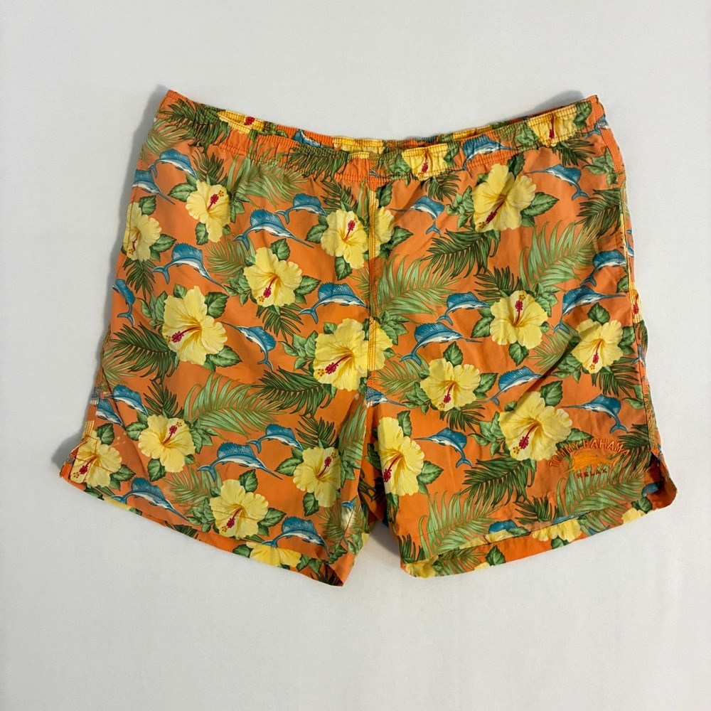 Tommy Bahama Swim Trunks Mens‎ XL Elastic Waist Lined Beach Travel Resort Pool